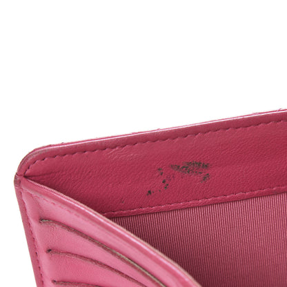 Chanel Lambskin Quilted Yen Wallet Fuchsia 11 of 13