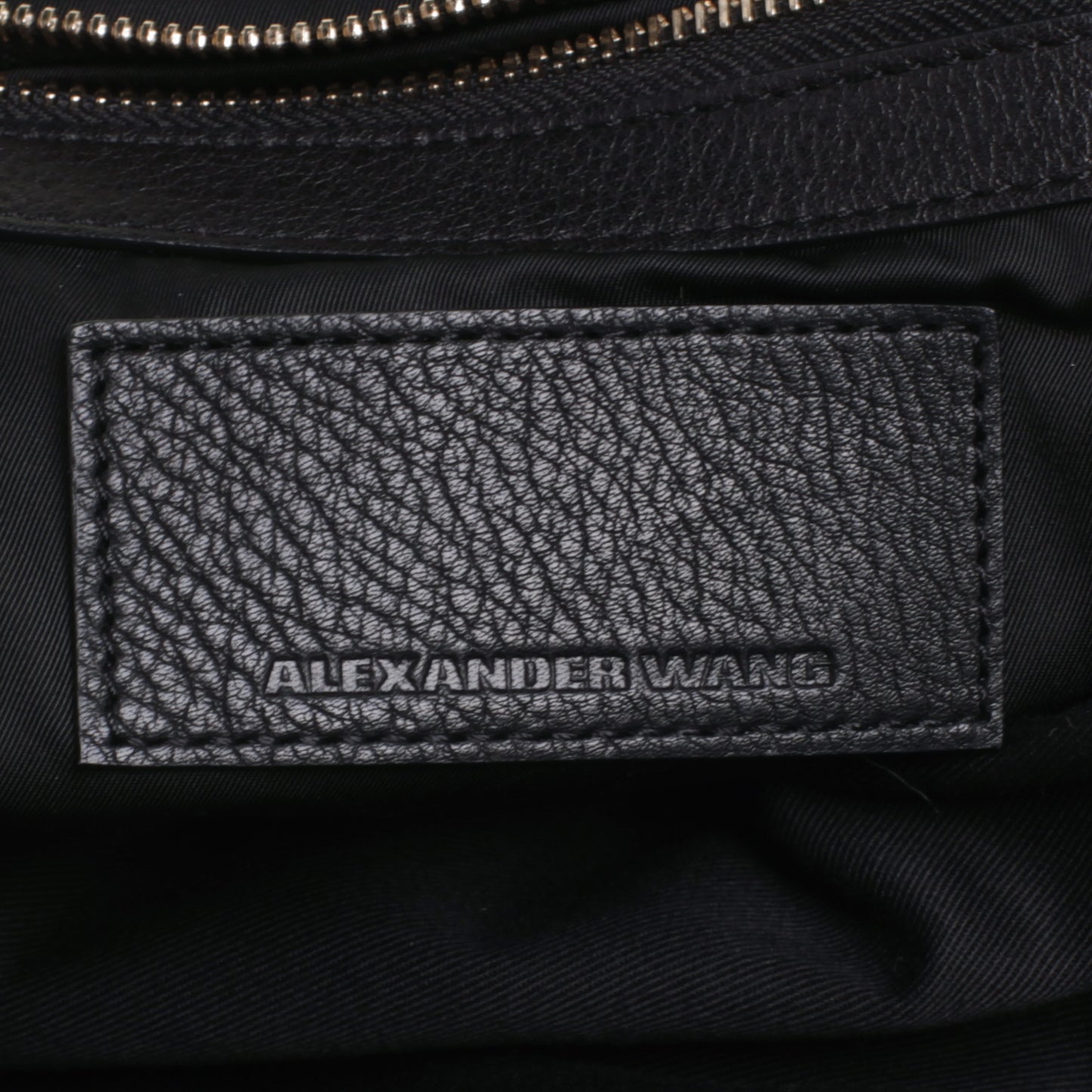 Pebbled Leather Rockie Black w Pale Gold Hardware