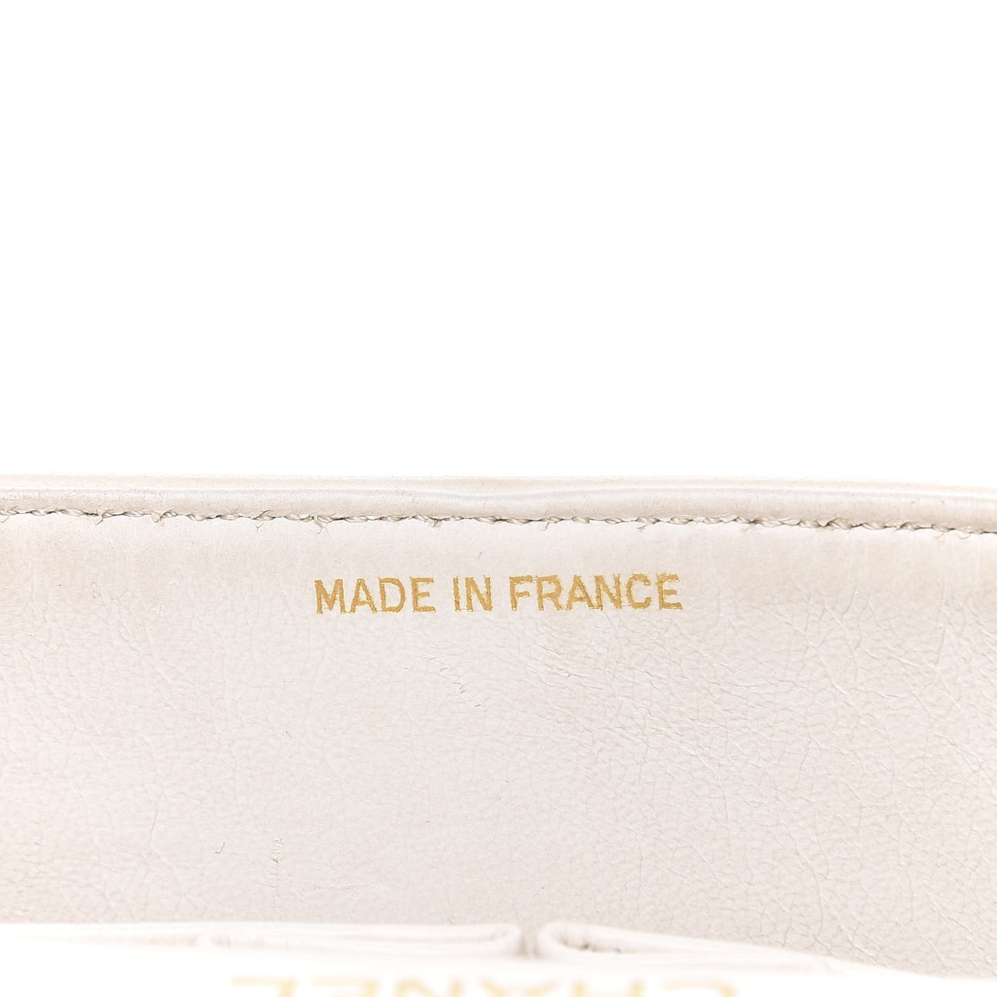 Lambskin Quilted Small Double Flap White