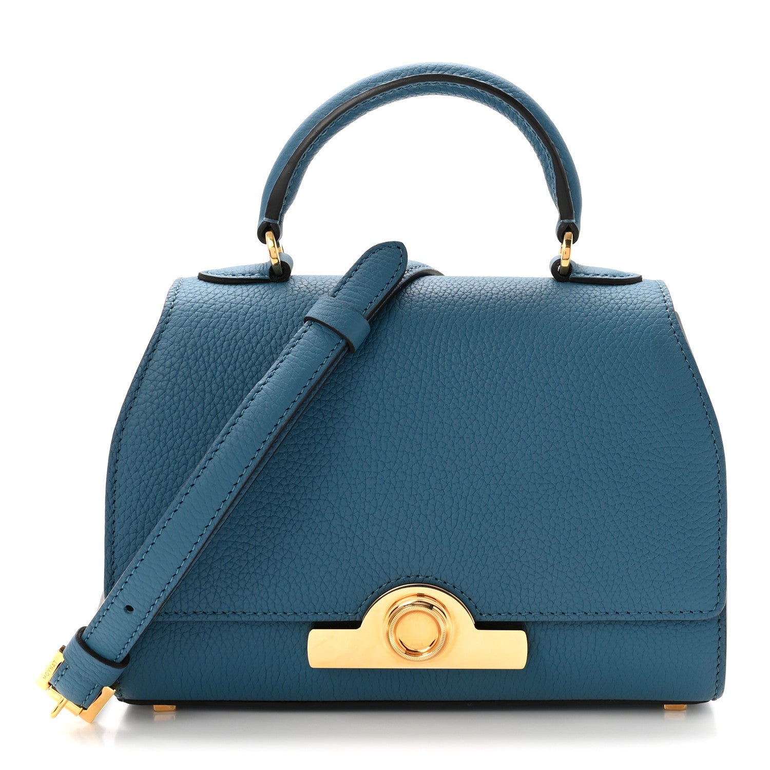 Moynat Taurillon Blush Rejane BB Prussian Blue 1 of 9