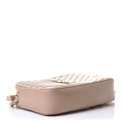 Saint Laurent Calfskin Matelasse Monogram Lou Camera Bag Nude Powder 5 of 12