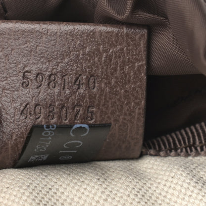 Gucci GG Supreme Monogram Medium Ophidia Double Buckle Backpack Brown 7 of 14