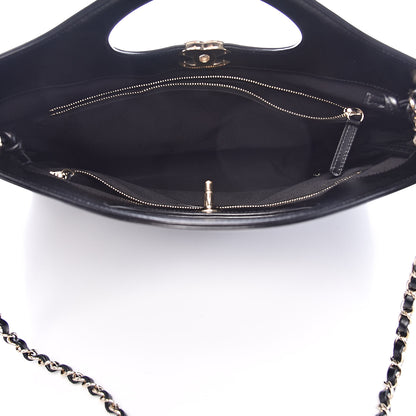 Chanel Aged Calfskin Quilted Large 31 Shopping Bag Black 5 of 10