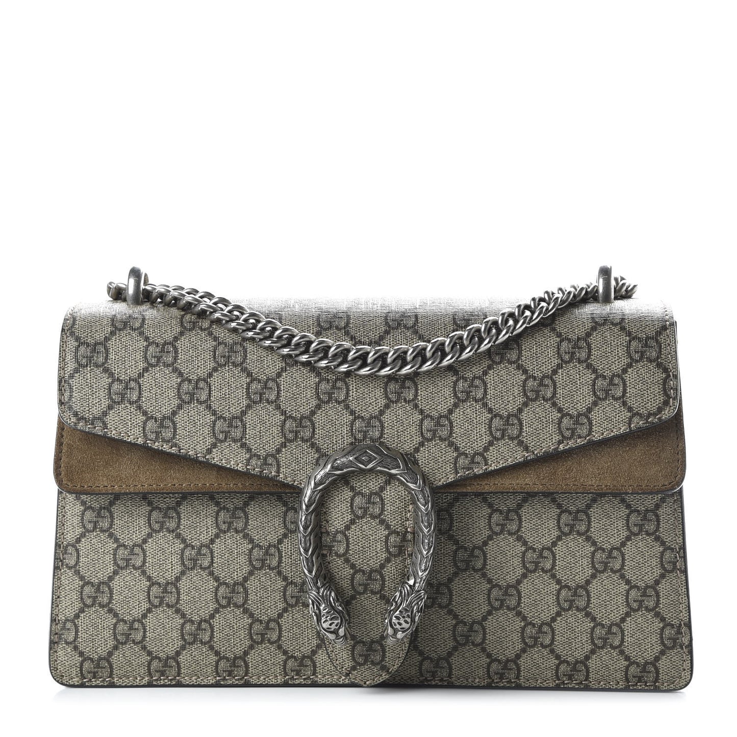 GG Supreme Monogram Small Dionysus Shoulder Bag Taupe