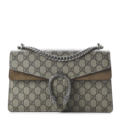 Gucci GG Supreme Monogram Small Dionysus Shoulder Bag Taupe 1 of 9