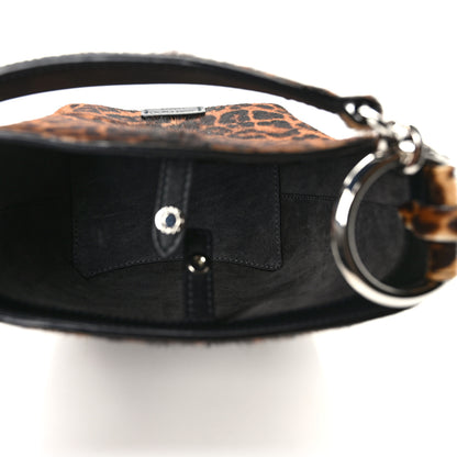 Jimmy Choo Calf Hair Leopard Print Varenne Small Bucket Bag 5 of 8