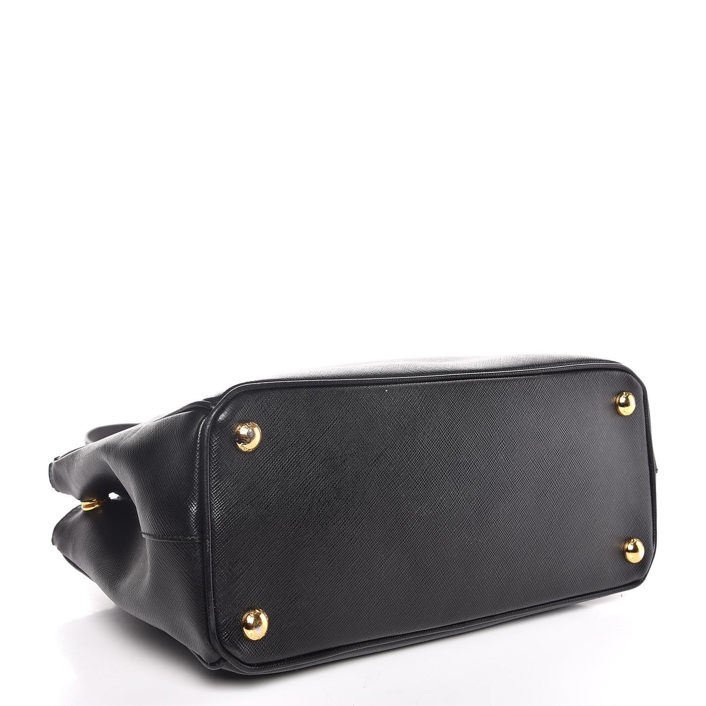 Saffiano Small Galleria Double Zip Tote Black