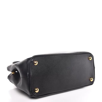 Prada Saffiano Small Galleria Double Zip Tote Black 5 of 8