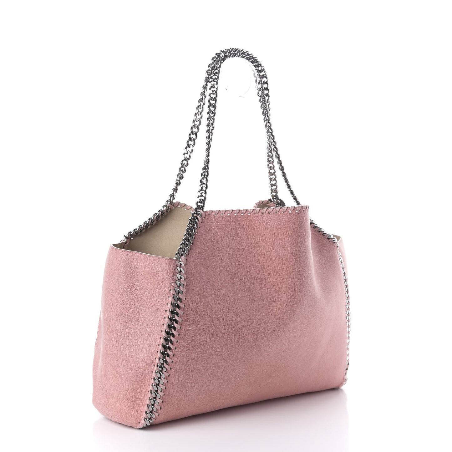 Shaggy Deer Falabella Reversible Tote Blush Pink Beige