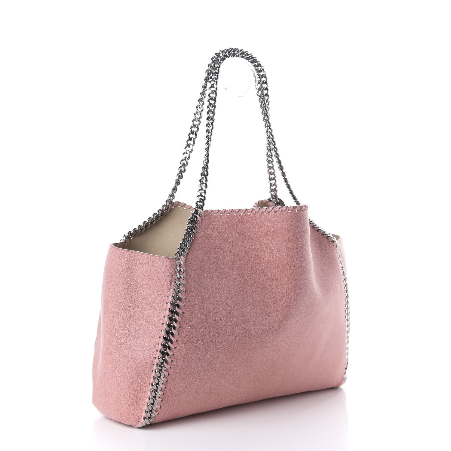 Stella McCartney Shaggy Deer Falabella Reversible Tote Blush Pink Beige 3 of 15
