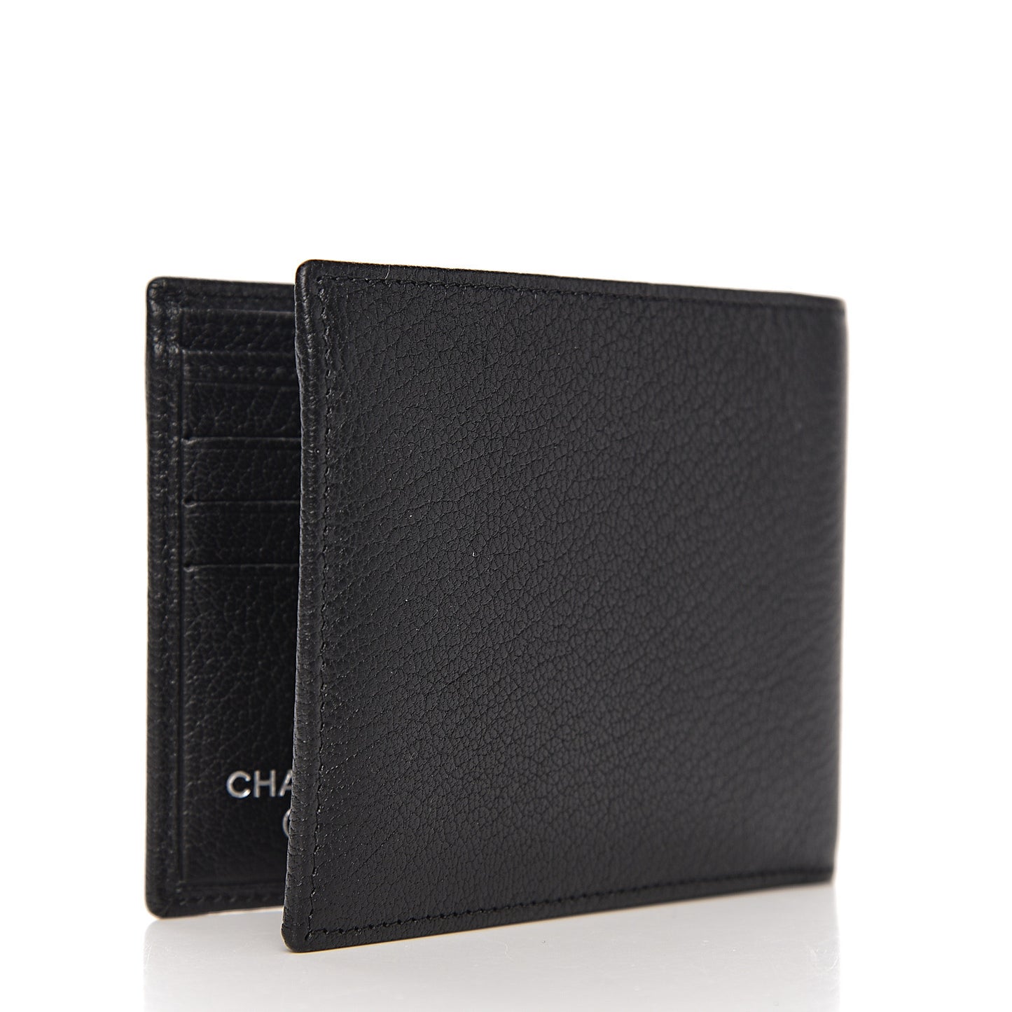 Goatskin Bi-Fold Wallet Black