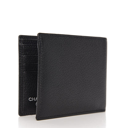 Chanel Goatskin Bi-Fold Wallet Black 2 of 7