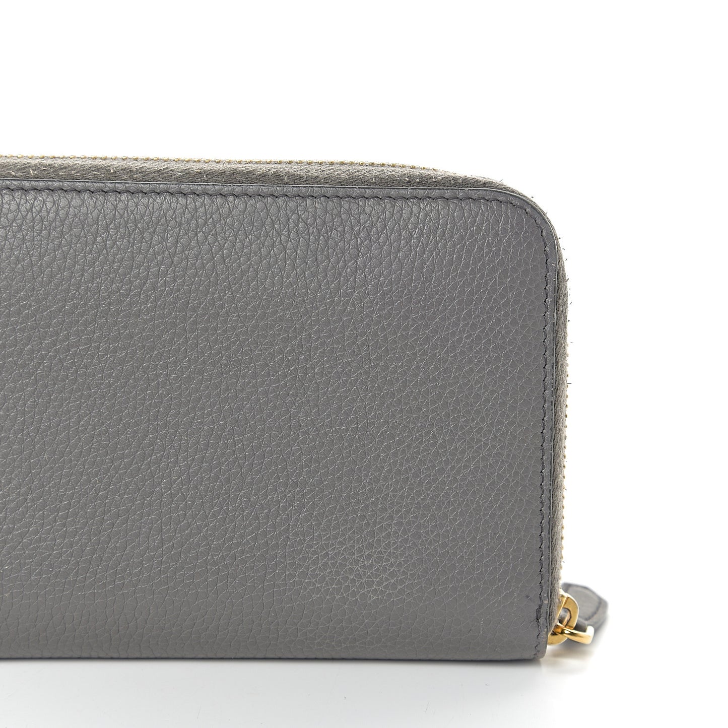 Vitello Daino Zip Around Wallet Marmo Cobalto