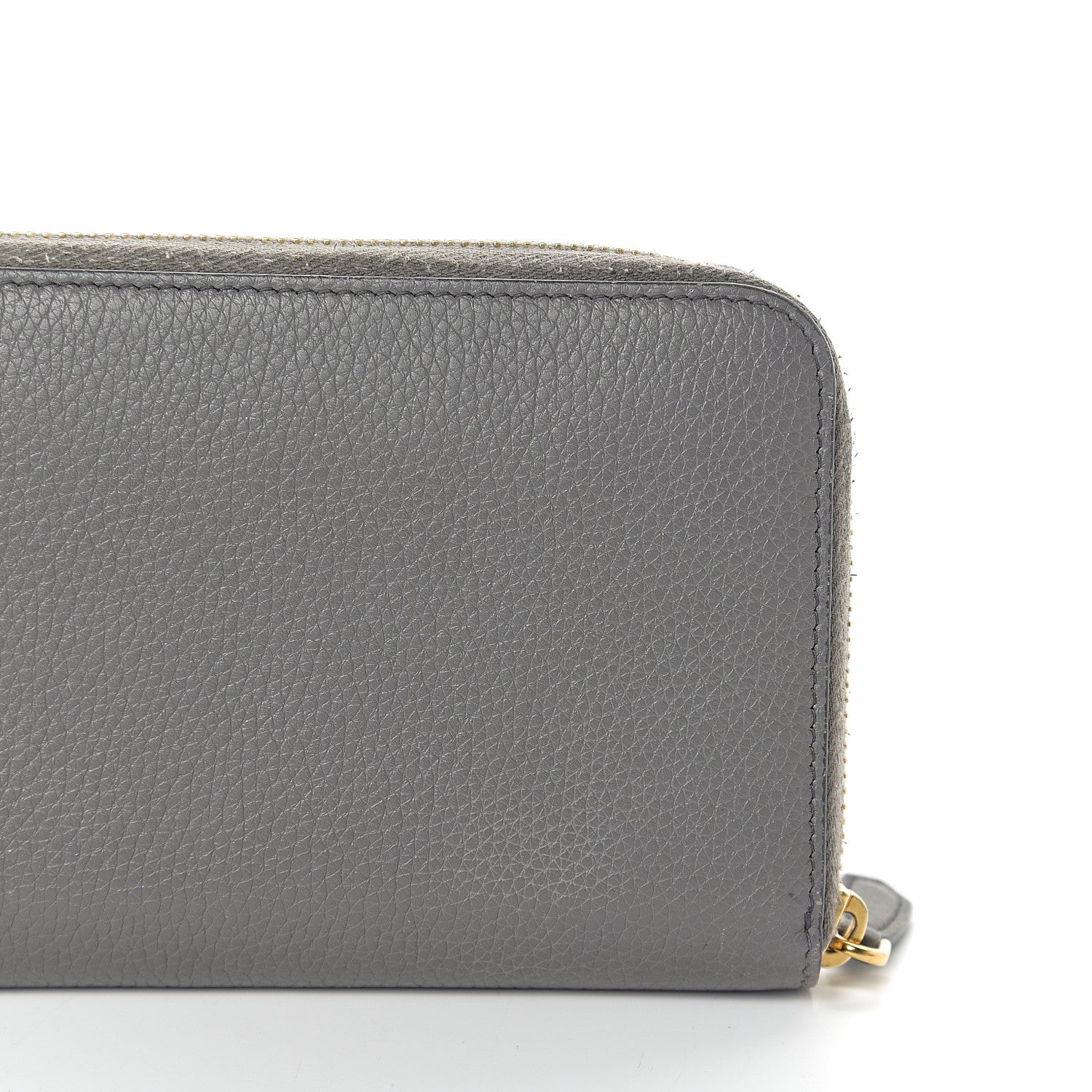Prada Vitello Daino Zip Around Wallet Marmo Cobalto 10 of 10