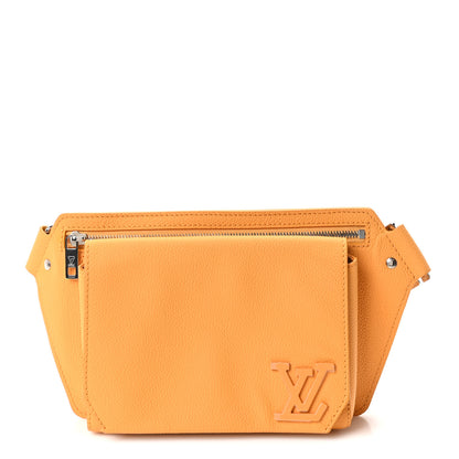 Louis Vuitton Grained Calfskin Aerogram Takeoff Sling Safran Yellow 1 of 9