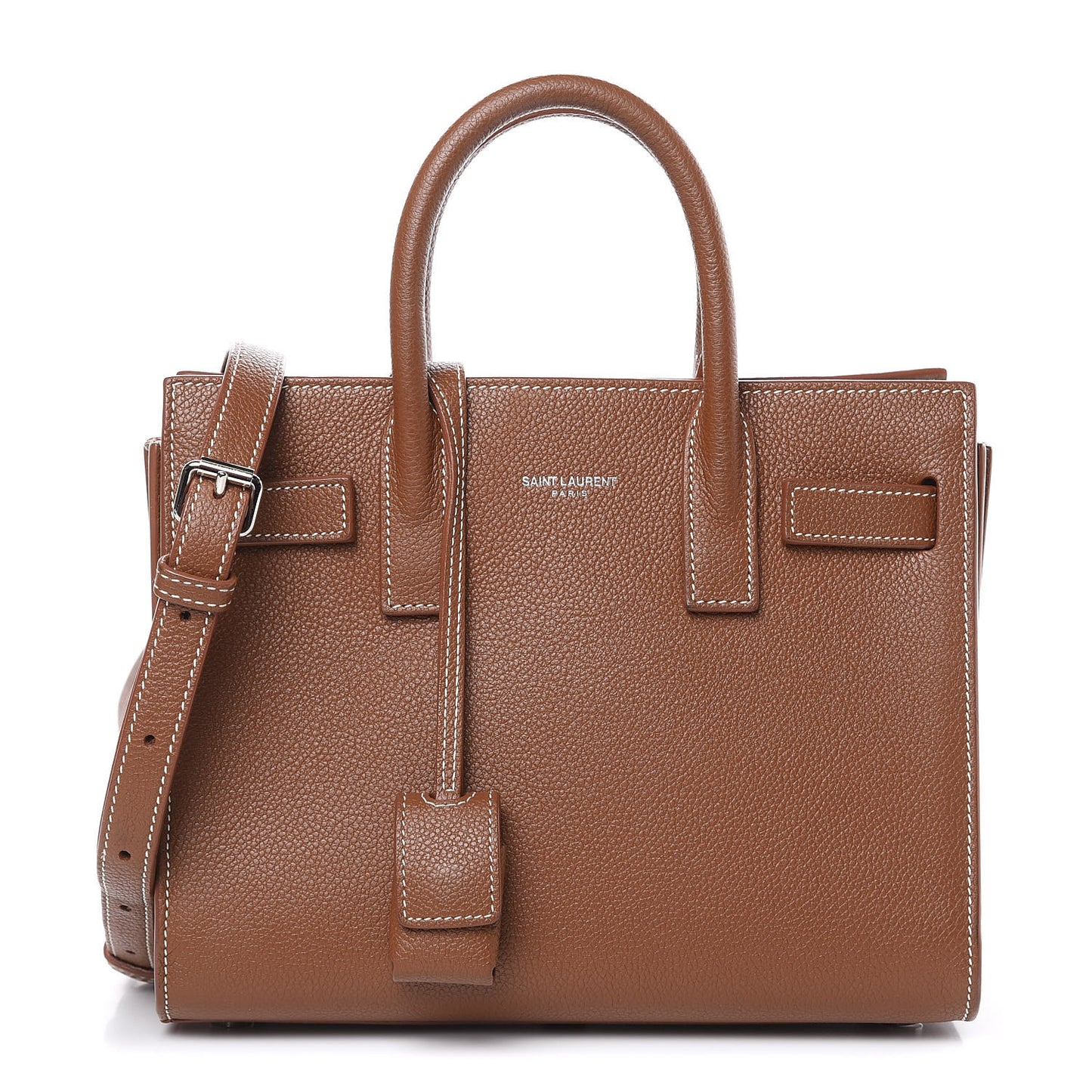 Grained Calfskin Nano Sac De Jour Moka