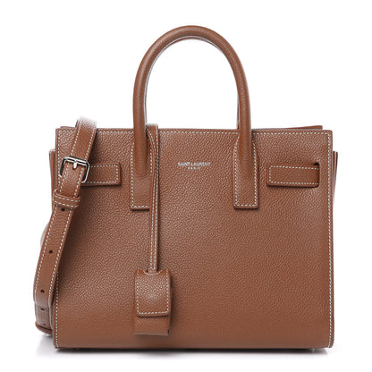 Saint Laurent Grained Calfskin Nano Sac De Jour Moka 1 of 13