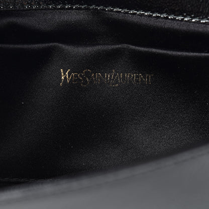 Saint Laurent Textured Patent Monogram Small Belle De Jour Clutch Black 6 of 8