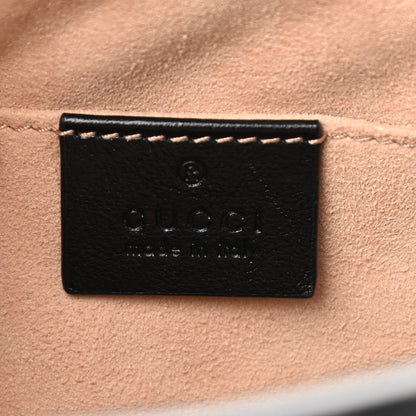 Gucci Monogram Matelasse Diagonal Small GG Marmont Chain Shoulder Bag Beige Black 6 of 9