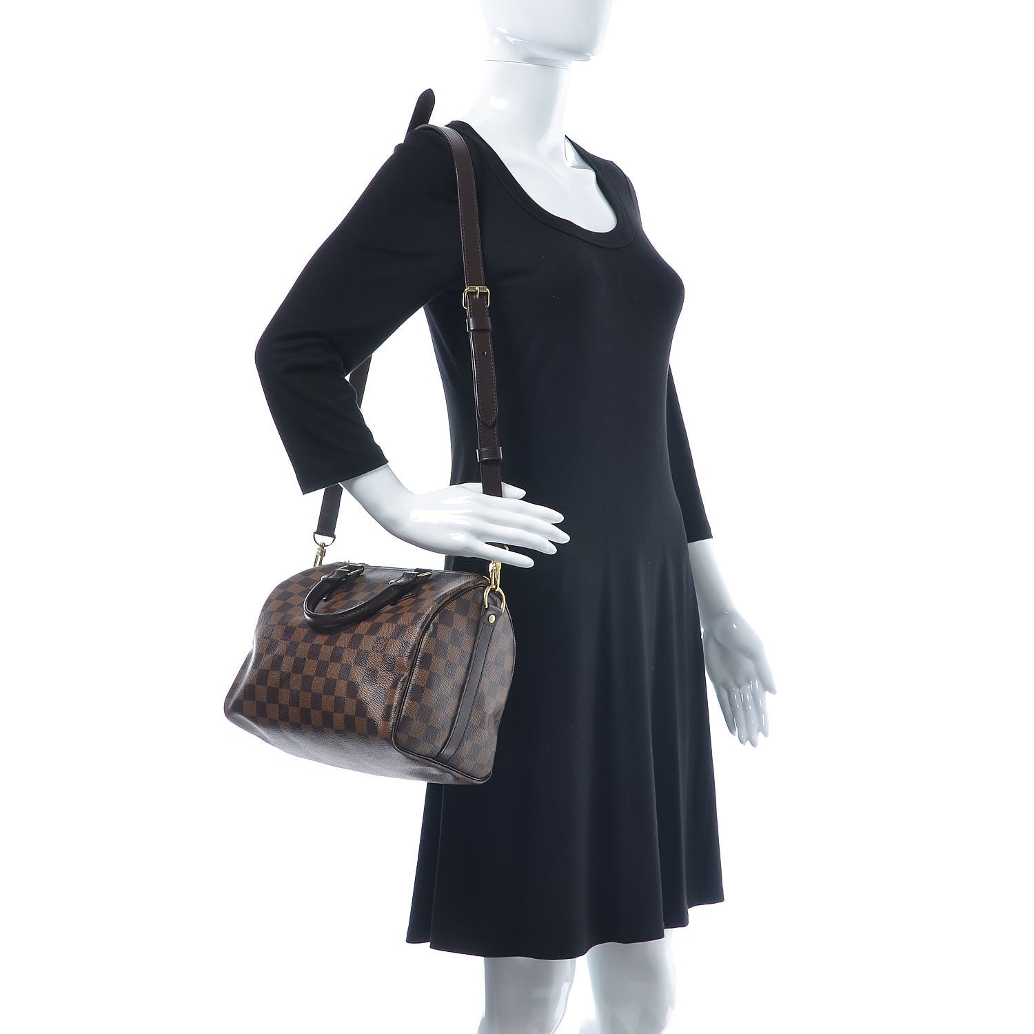 Louis Vuitton Damier Ebene Speedy Bandouliere 25 2 of 8