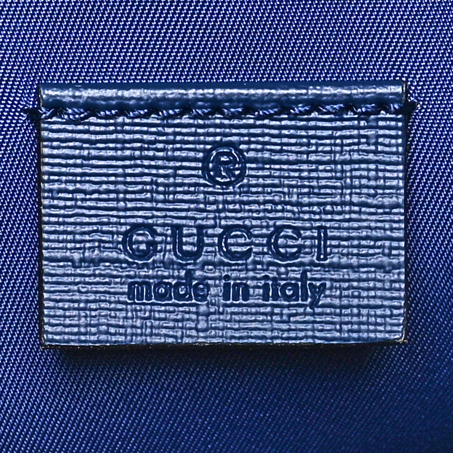 Gucci Textured Dollar Calfskin Web Debossed GG Kids Backpack Blue Agata 5 of 9