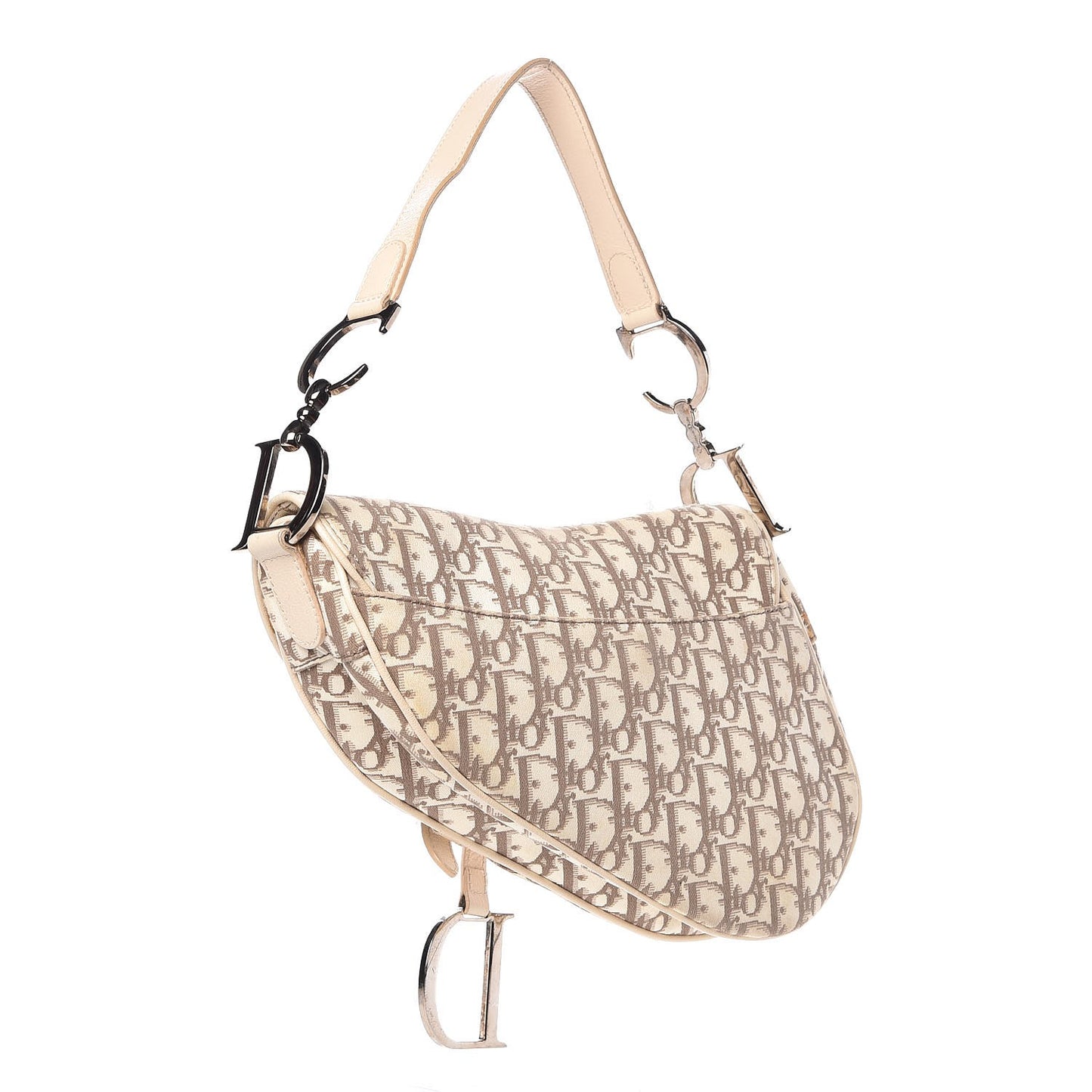 Monogram Vintage Flowers Saddle Bag Beige