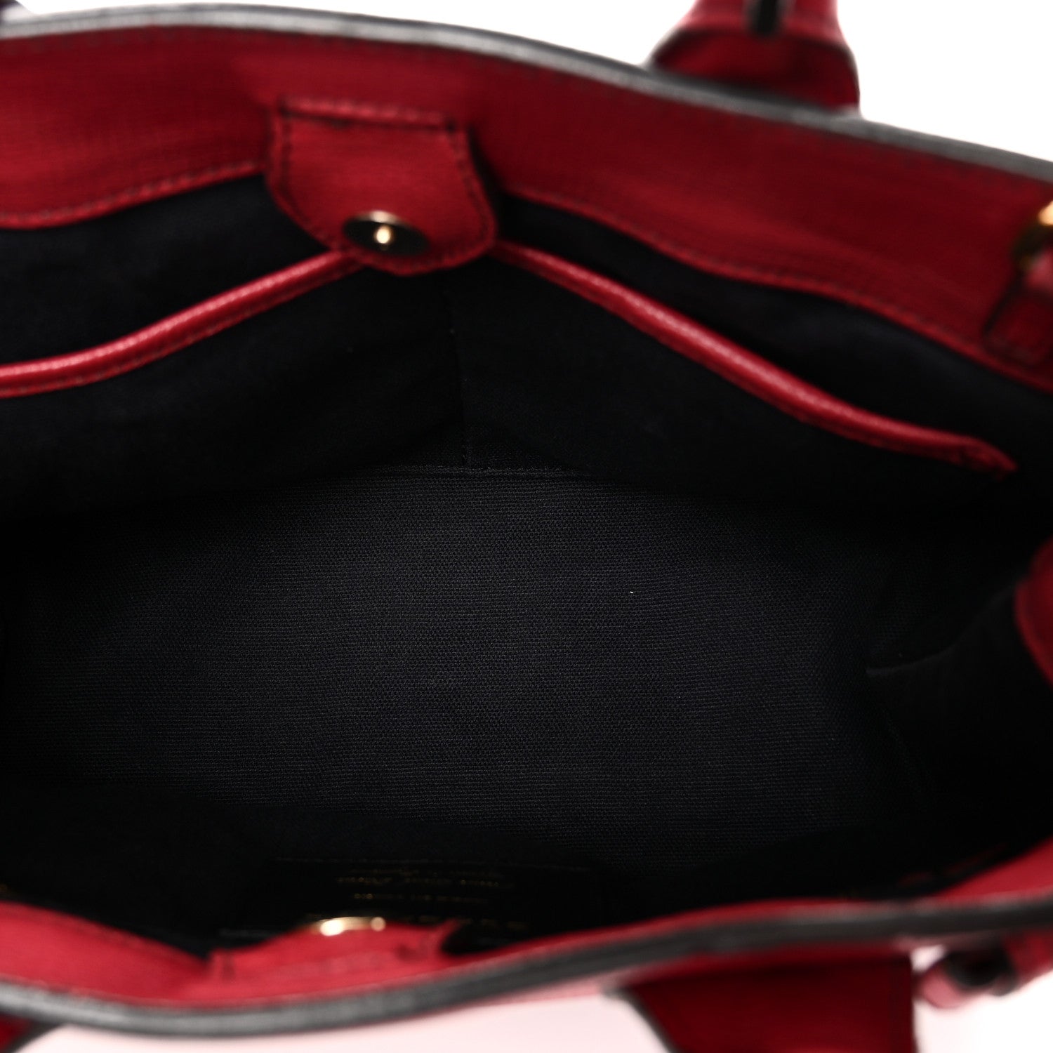 Burberry Grainy Calfskin House Check Small Banner Tote Red 5 of 9