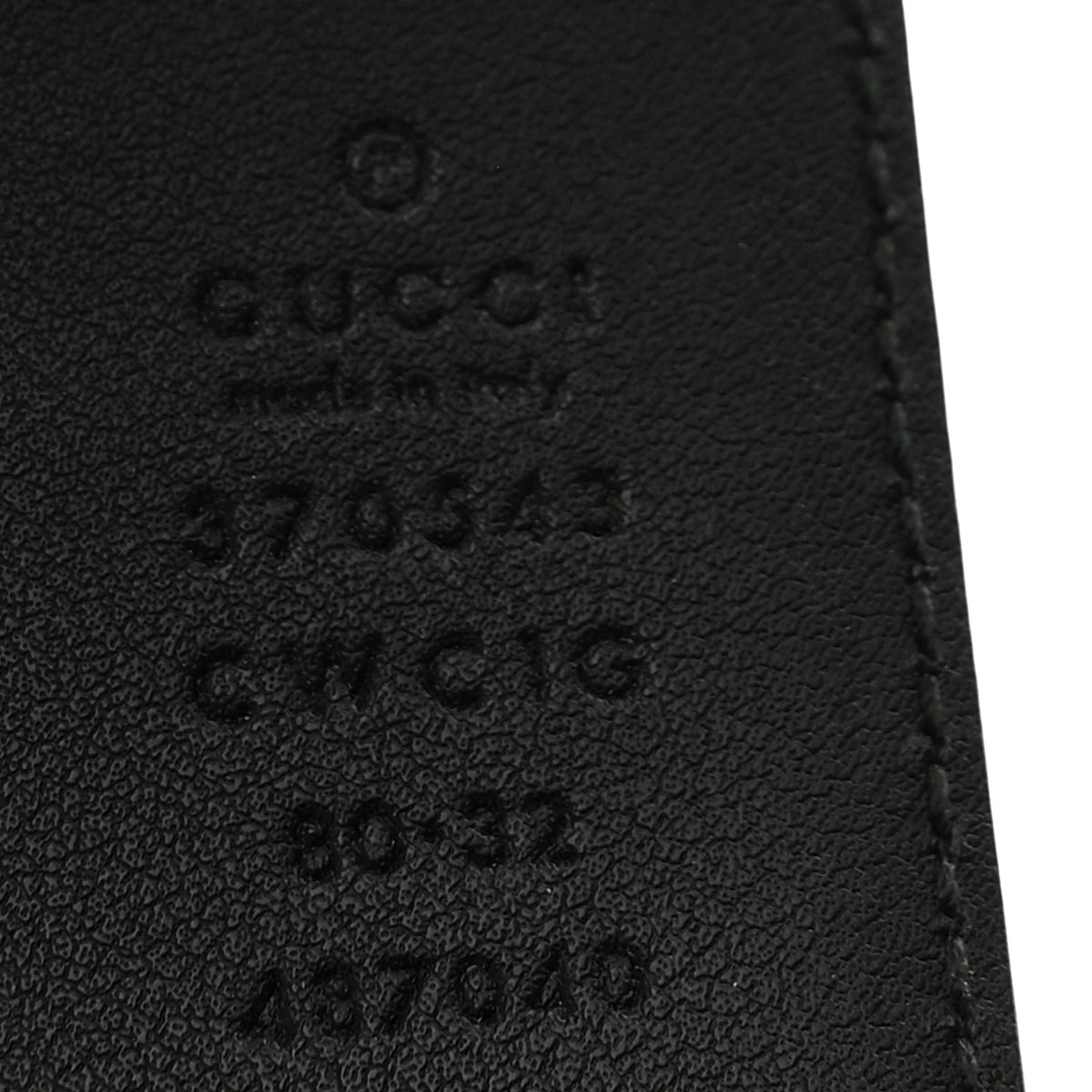 Gucci Guccissima Interlocking G 37mm Belt 80 32 Black 5 of 9