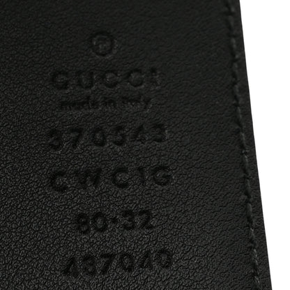 Gucci Guccissima Interlocking G 37mm Belt 80 32 Black 5 of 9