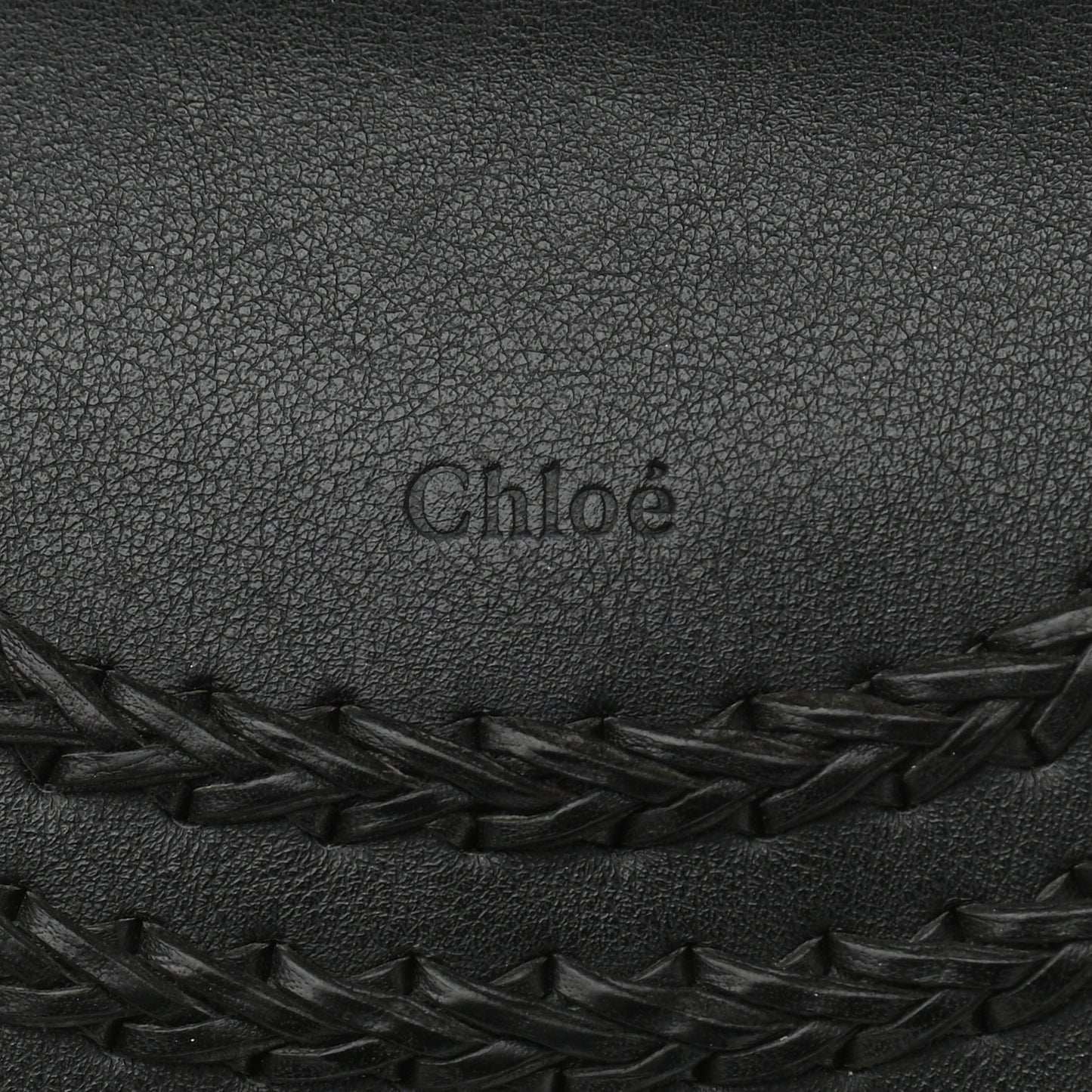 Calfskin Braided Medium Hudson Shoulder Bag Black