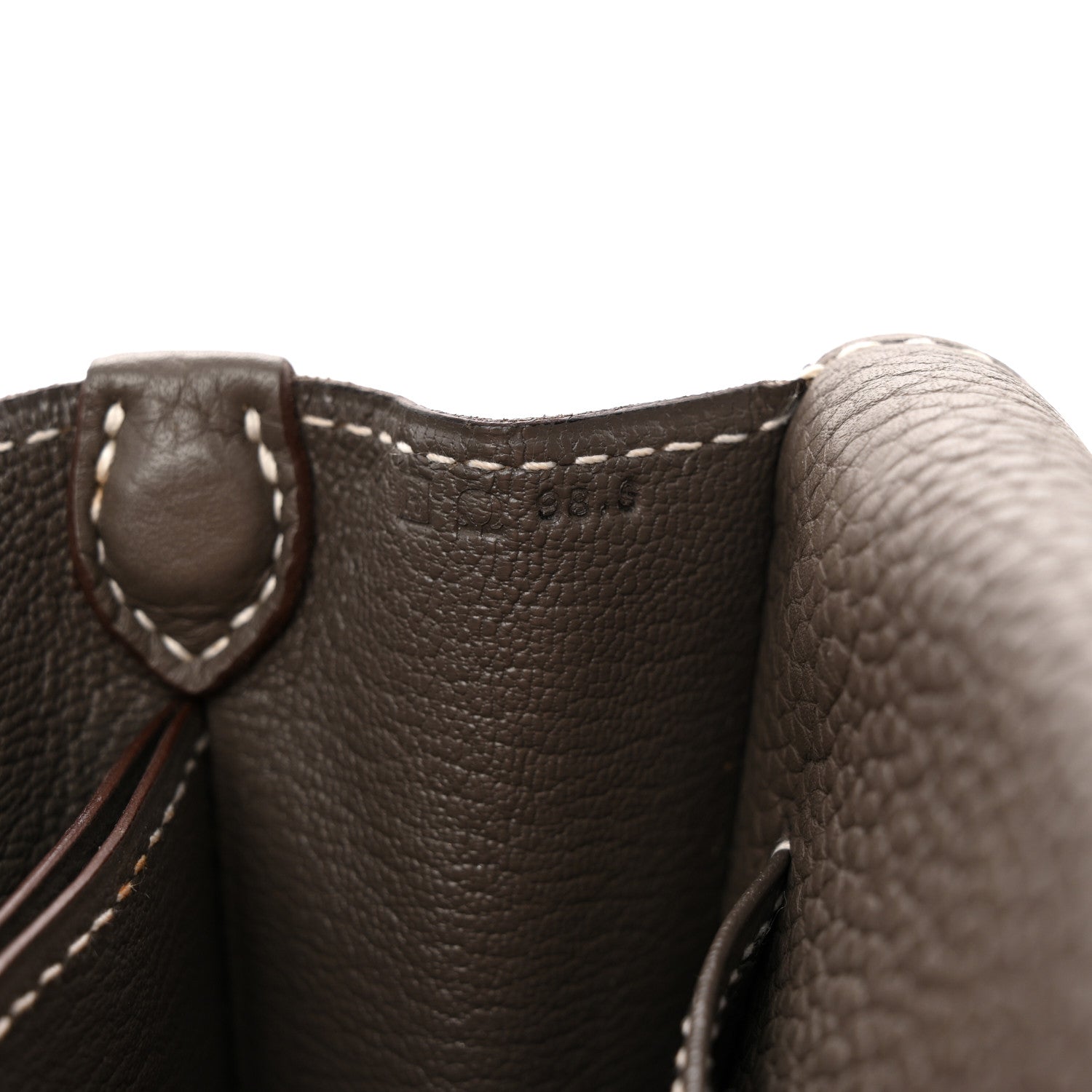 Hermes Taurillon Clemence Sac Roulis 23 Etain 7 of 14
