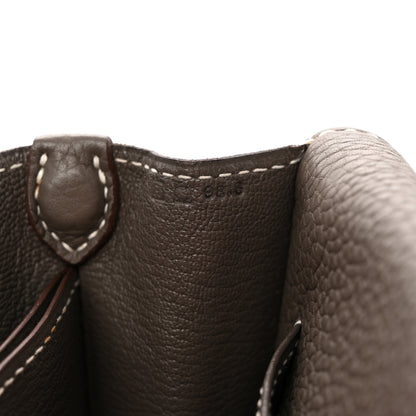 Hermes Taurillon Clemence Sac Roulis 23 Etain 7 of 14