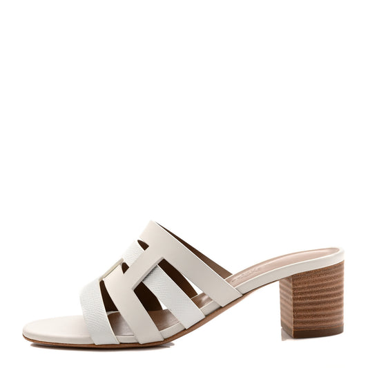 Calfskin Amica Sandals 37 White