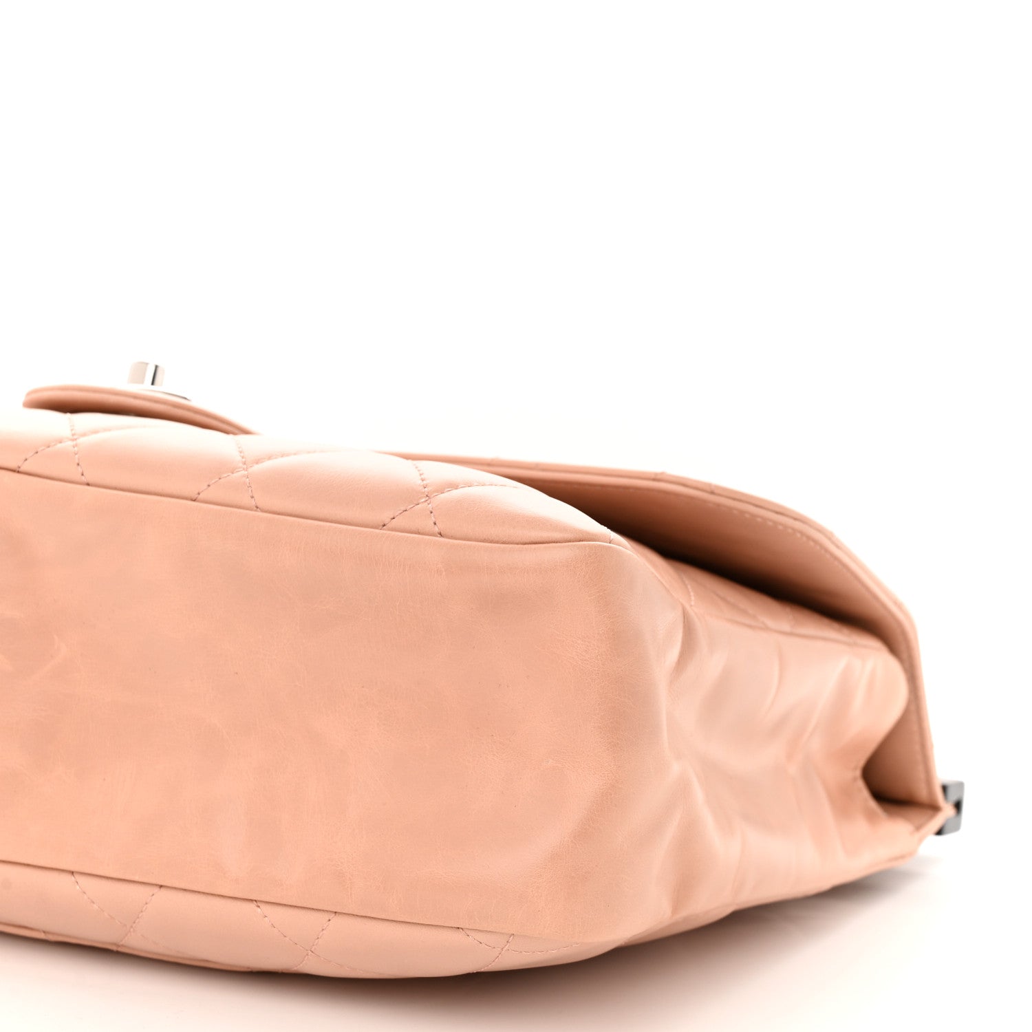 Chanel Glazed Calfskin Quilted Small CC Delivery Tote Light Pink 10 of 12