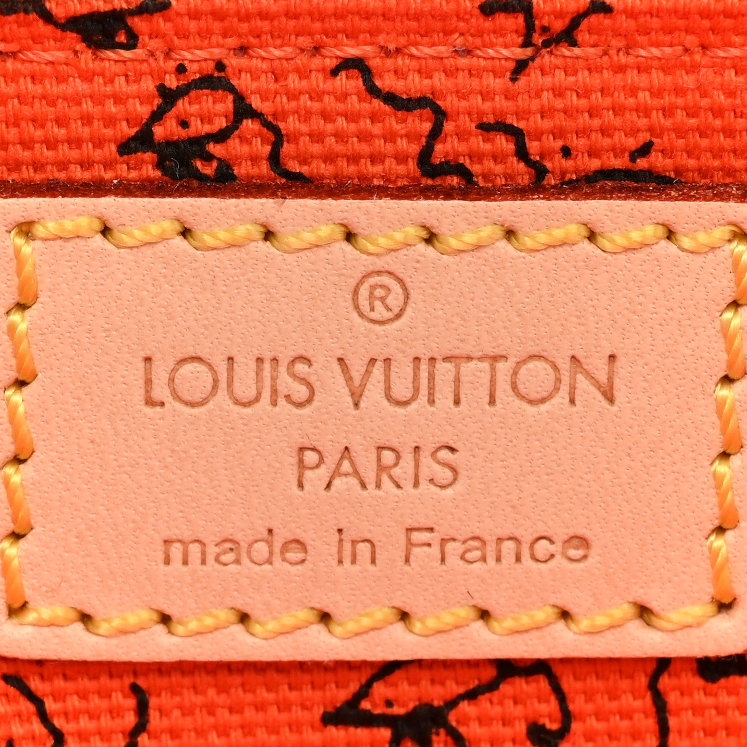 Louis Vuitton Catogram Elizabeth Pouch Orange Marron 6 of 11