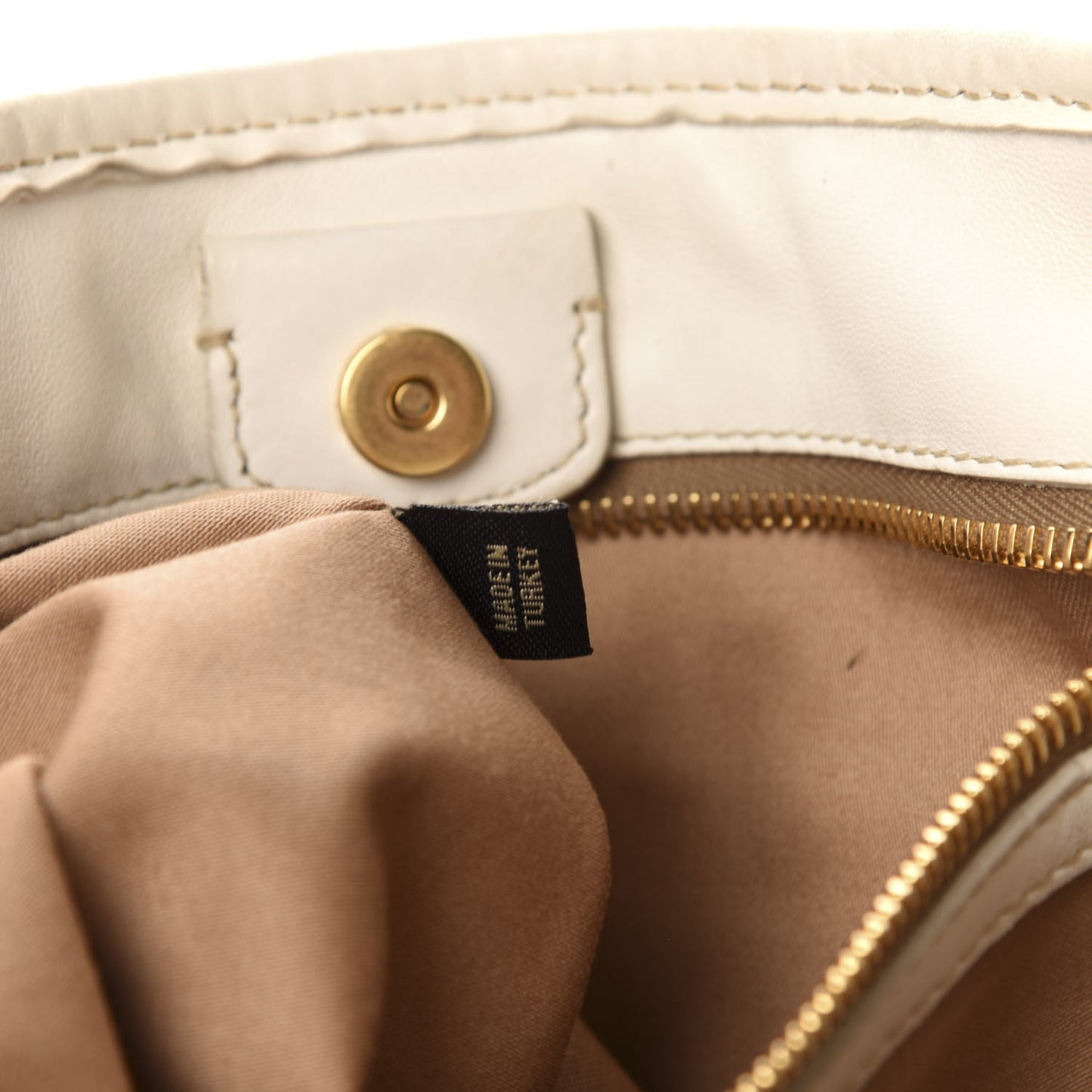 Nappa Matelasse Satchel Bianco