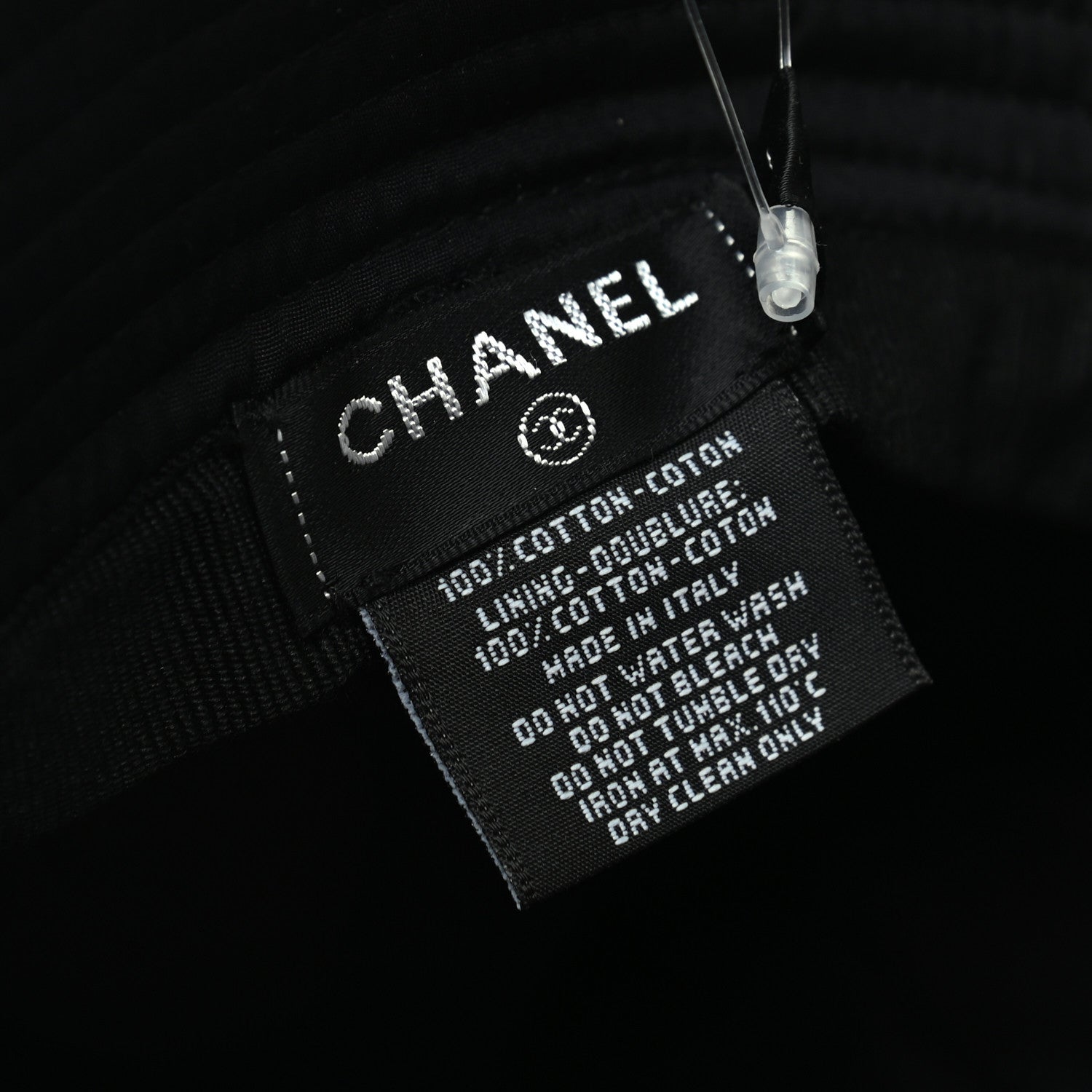Chanel Cotton CC Bucket Hat S Black 5 of 5