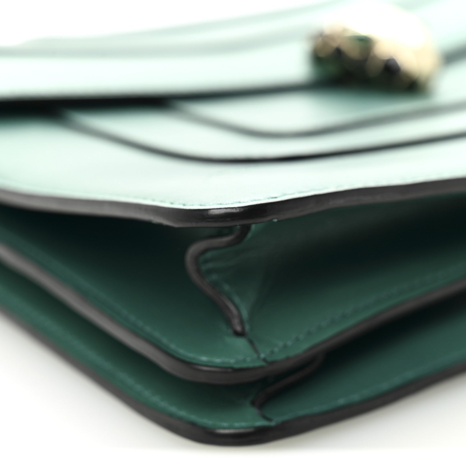 Bulgari Calfskin Serpenti Forever Medium Shoulder Bag Emerald Green 8 of 10