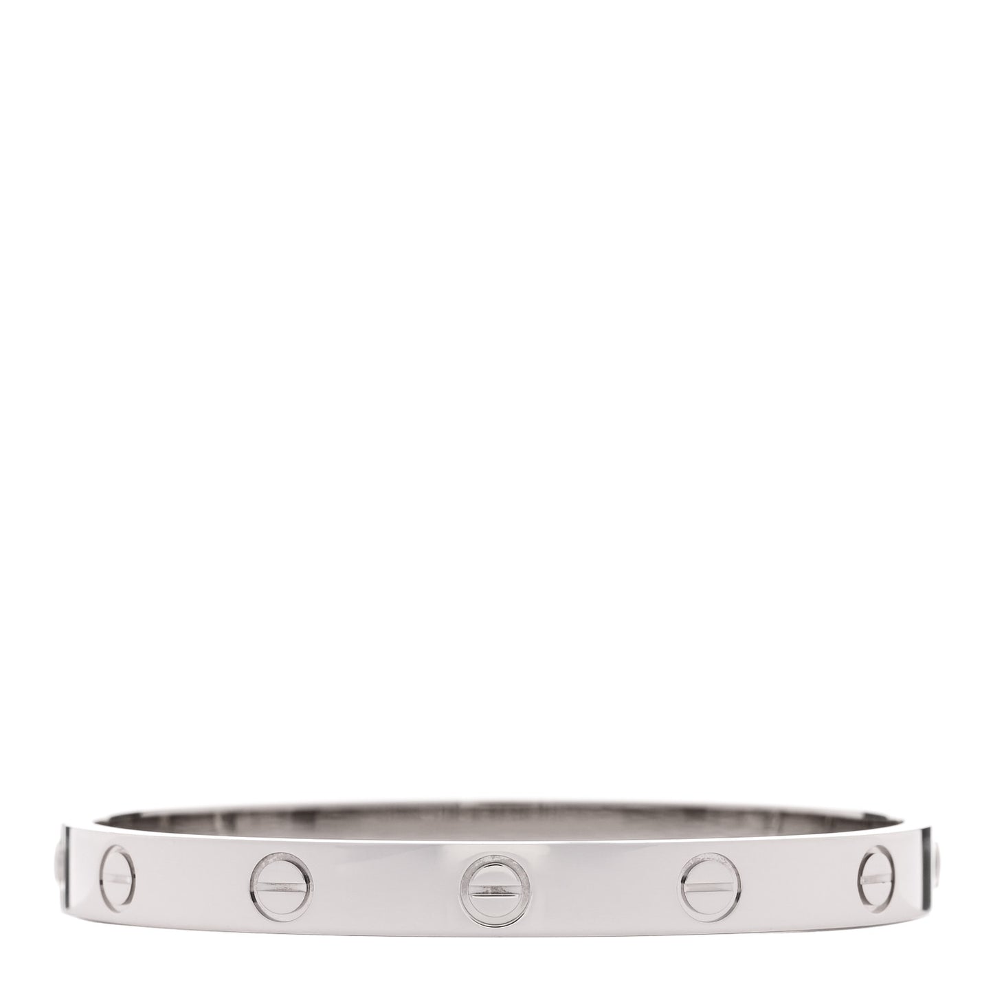 18K White Gold LOVE Bracelet 16