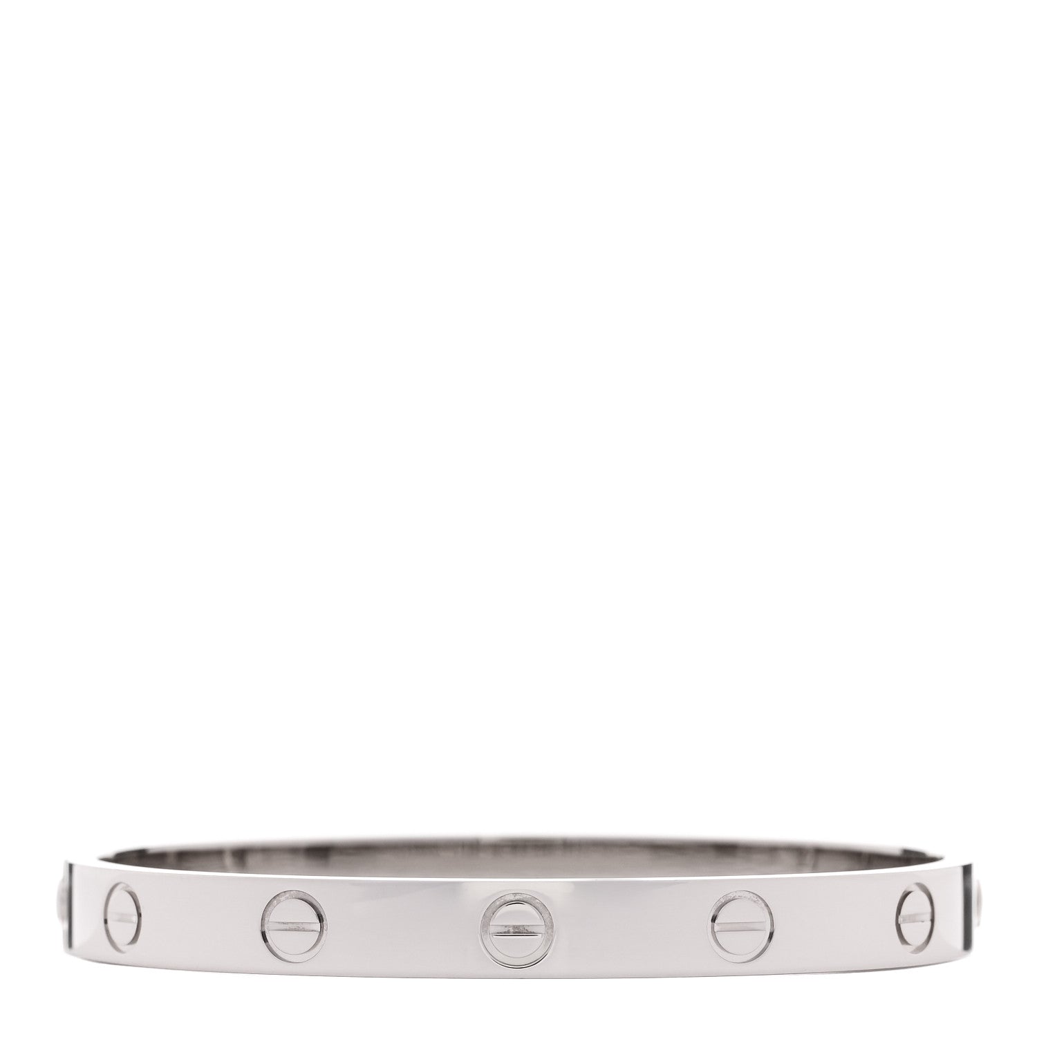 Cartier 18K White Gold LOVE Bracelet 16 2 of 7