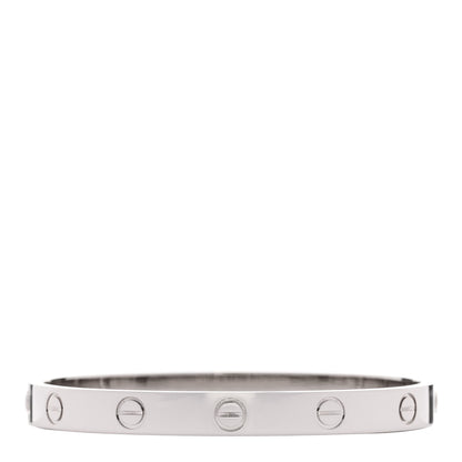 Cartier 18K White Gold LOVE Bracelet 16 2 of 7
