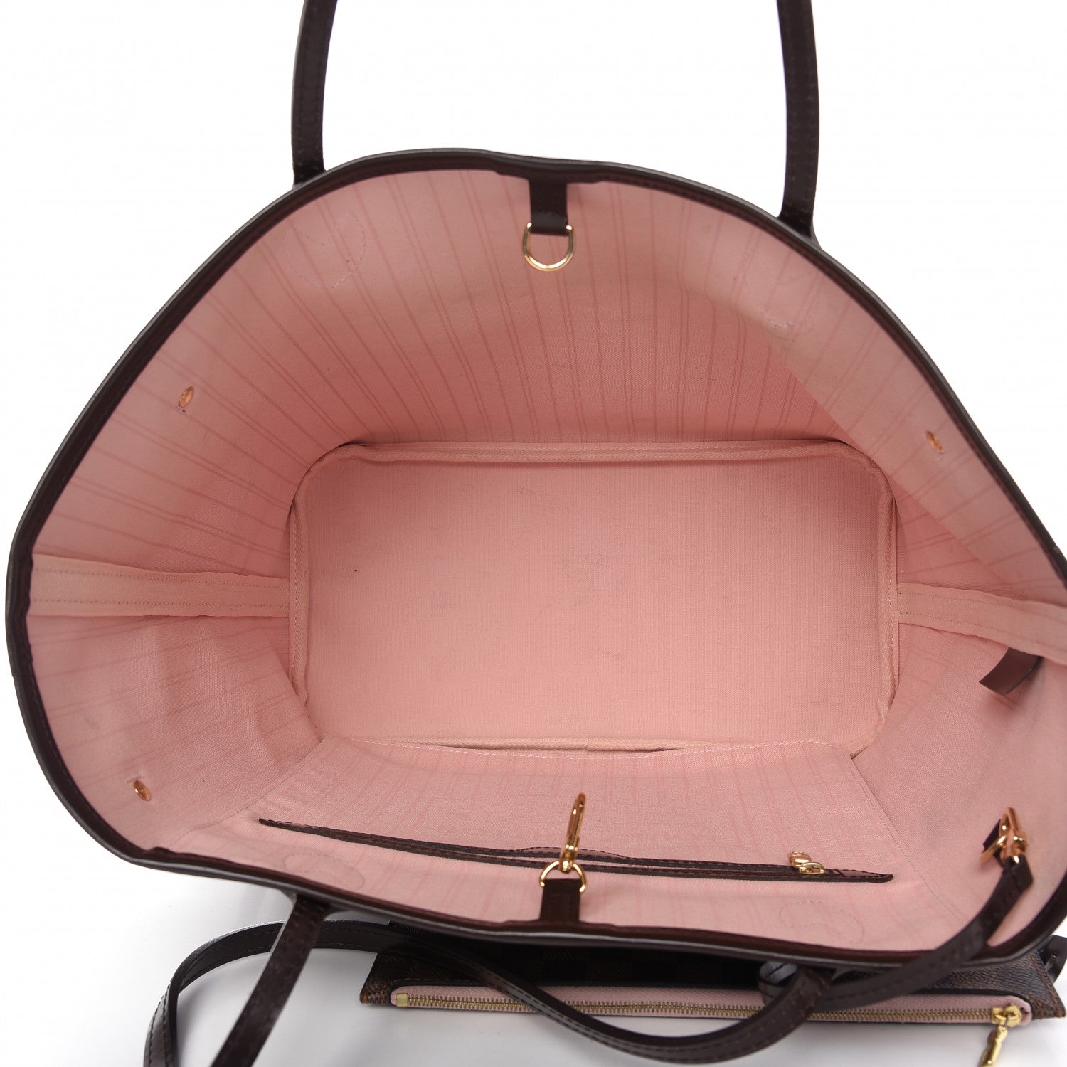Louis Vuitton Damier Ebene Neo Neverfull MM Rose Ballerine 5 of 9