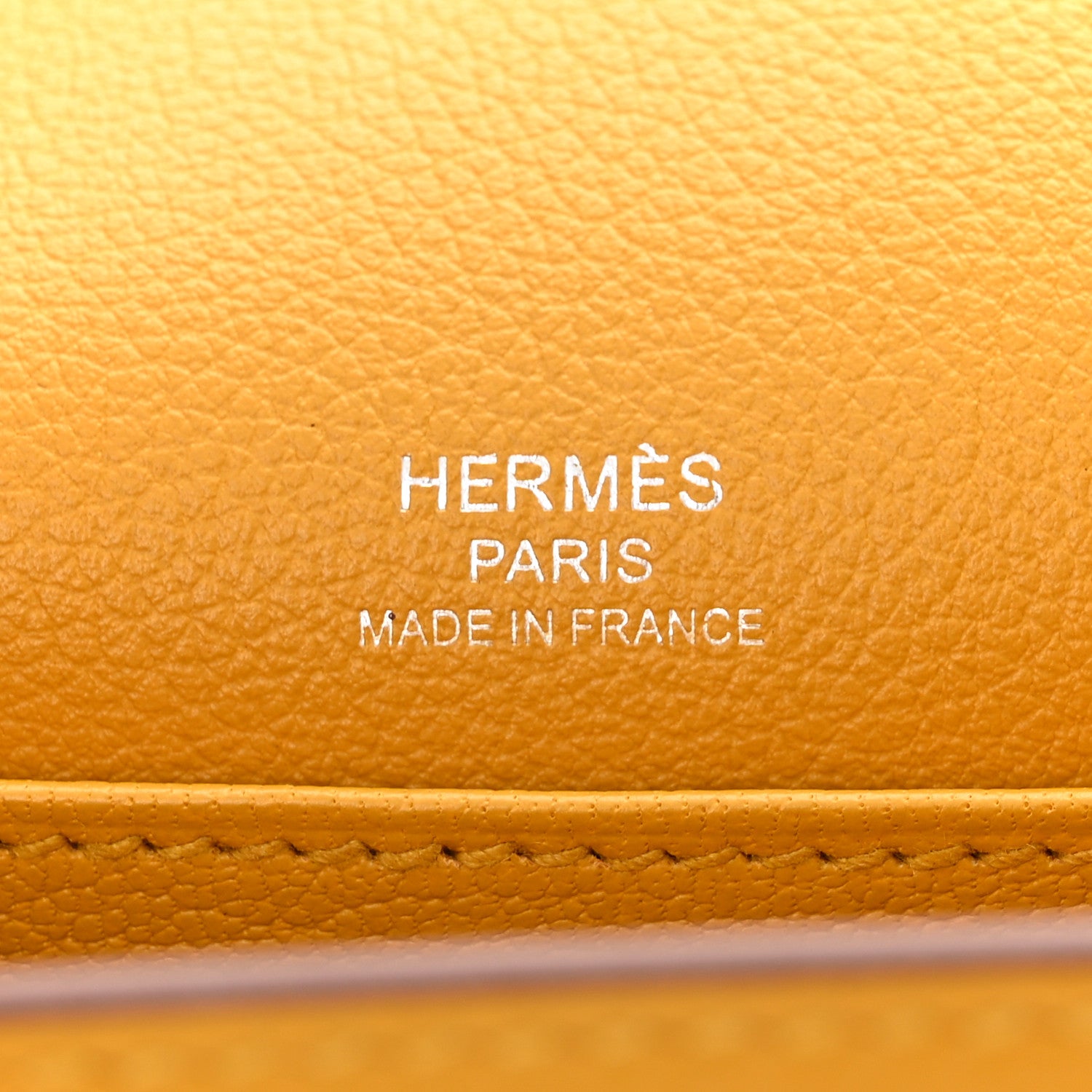 Hermes Evercolor Mini Sac Roulis Jaune Ambre 6 of 11
