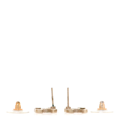 Chanel Crystal CC Earrings Gold 3 of 6