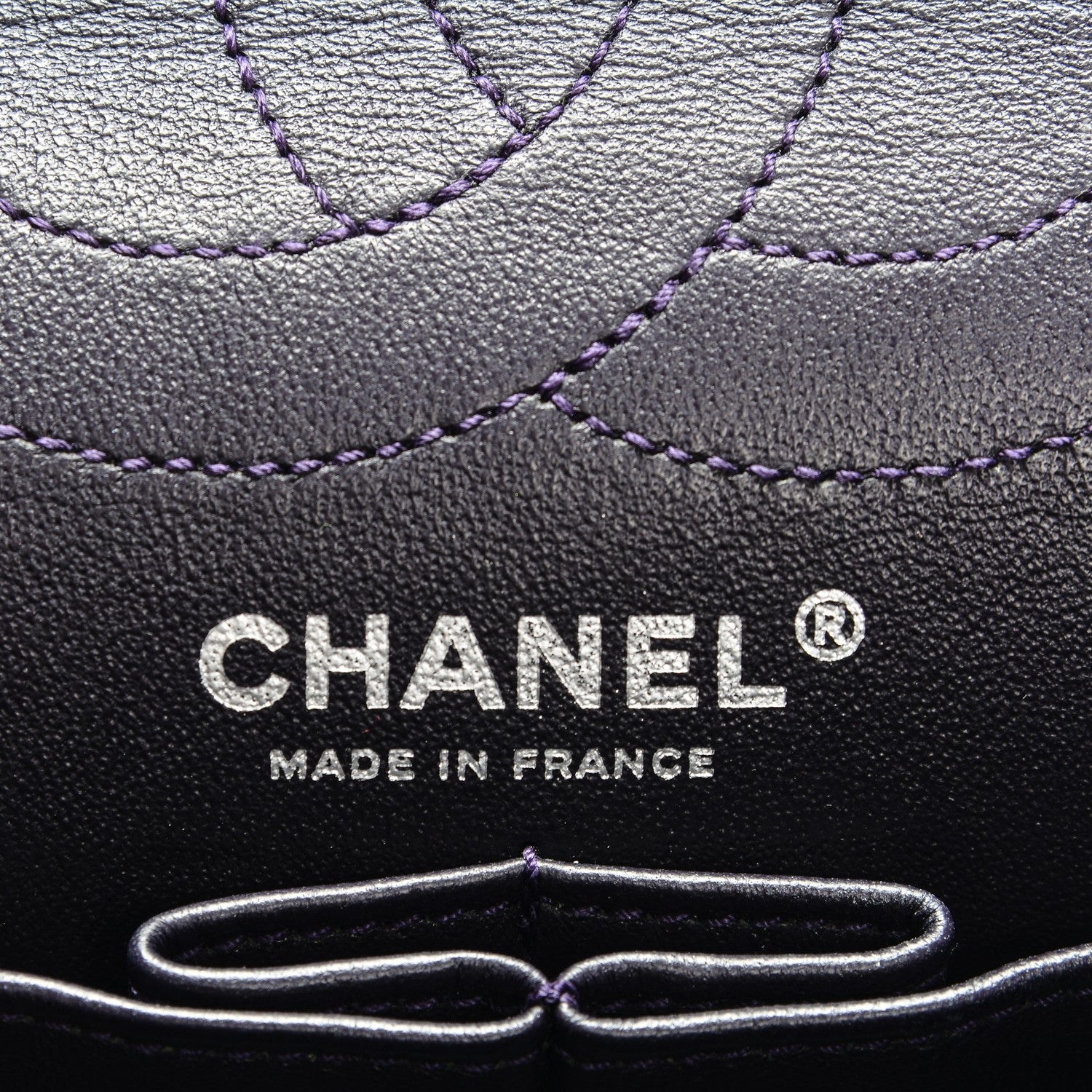 Chanel Aged Calfskin Quilted 2.55 Reissue 226 Flap Dark Purple 6 of 7