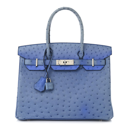 Hermes Ostrich Birkin 30 Mykonos 1 of 12