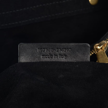 Saint Laurent Patent Calfskin Large Muse Two Black 7 of 7