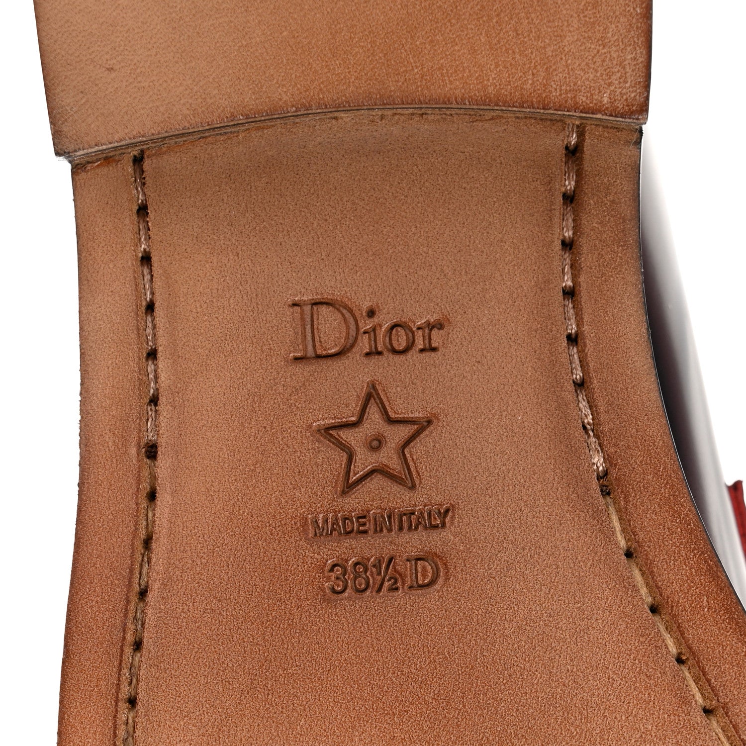 Christian Dior Brushed Calfskin Code Loafers 38.5 Off White Multicolor 6 of 9