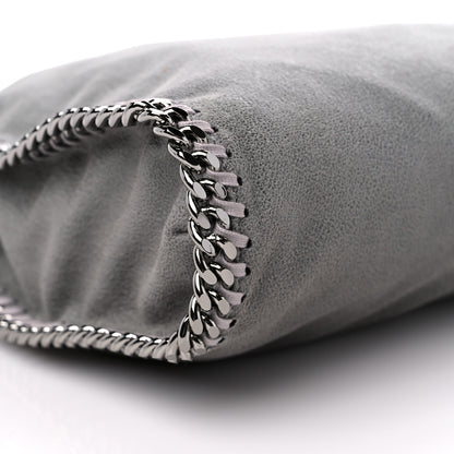 Stella McCartney STELLA MCCARTNEY Shaggy Deer Mini Falabella Fold Over Tote Light Grey 7 of 8