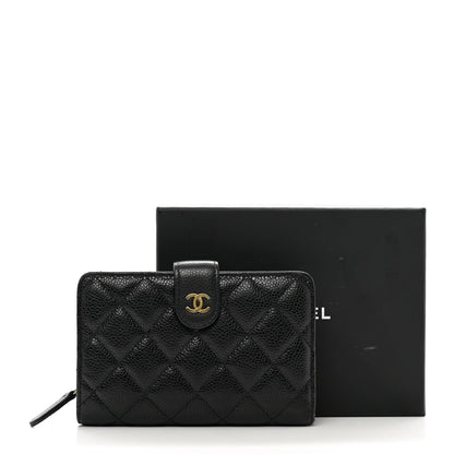 Chanel Caviar Quilted CC French Wallet Black 10 of 10